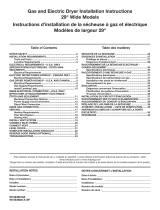 Whirlpool WGD49STBW Guide d'installation