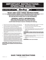 Air King AK130 Instructions Manual