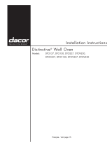 Dacor DTO127W Guide d'installation