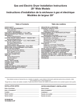 Whirlpool  WGD4850HW  Guide d'installation