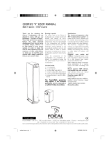 Focal Speaker 700 V Series Manuel utilisateur