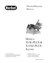 Berkel Food Processor X13E-PLUS Manuel utilisateur