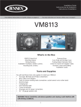 Jensen Car Video System VM8113 Manuel utilisateur