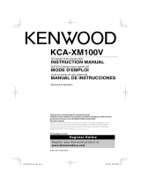 Kenwood Car Satellite Radio System KCA-XM100V Manuel utilisateur