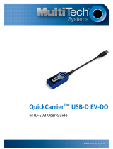 Multi-Tech MTD-EV3 QuickCarrier Manuel utilisateur