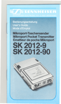 Sennheiser SK 2012-9 Manuel utilisateur