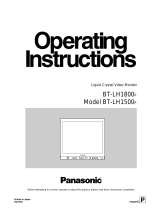 Panasonic Computer Monitor BT-LH1500P Manuel utilisateur