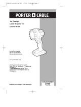 Porter-Cable PCL180L Manuel utilisateur