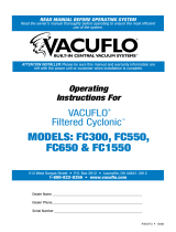 Vacuflo Vacuum Cleaner FC1550 Manuel utilisateur