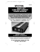 Vector Marine Battery VEC054D Manuel utilisateur