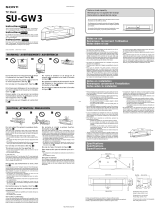 Sony Indoor Furnishings SU-GW3 Manuel utilisateur