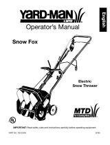 Yard-Man Snow Blower 769-02494 Manuel utilisateur