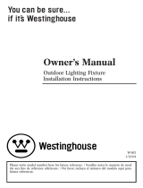 Westinghouse One-Light Outdoor Wall Lantern with Removable Tail 6694600 Manuel utilisateur