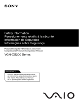Sony VGN-CS220D Le manuel du propriétaire