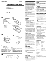 Sony SRS-T88 Le manuel du propriétaire