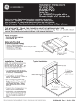 GE RAVDP20 Guide d'installation