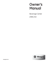 Monogram ZDBC240NBS Le manuel du propriétaire