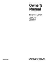 Monogram ZDBR240HBS Le manuel du propriétaire