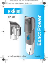 Braun EP100 Exact Power Manuel utilisateur