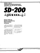 Korg SD-200 Le manuel du propriétaire