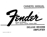 Fender Deluxe Reverb Le manuel du propriétaire