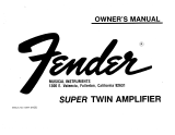 Fender Super Twin Le manuel du propriétaire