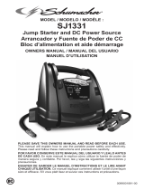 Schumacher SJ1331 800 Peak Amp Jump Starter + Portable Power Le manuel du propriétaire