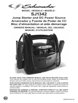 Schumacher Electric SJ1342 800 Peak Amp Jump Starter + Portable Power Le manuel du propriétaire