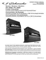 Schumacher PC-2000 2000 Watt Power Converter PC-3000 3000 Watt Power Converter Le manuel du propriétaire