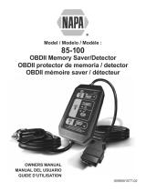 Schumacher NAPA 85-100 OBDII Memory Saver/Detector Le manuel du propriétaire