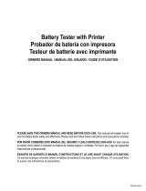 Schumacher NAPA 90-975 Battery Tester with Printer Le manuel du propriétaire