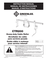 Greenlee CTR200 Manuel utilisateur