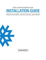 Sub Zero PRO4850G Guide d'installation