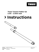 Thule Tension Rafter G2 2.00 m (wall) Manuel utilisateur
