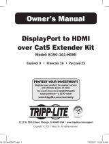 Tripp Lite DisplayPort to HDMI over Cat5 Extender Kit Le manuel du propriétaire