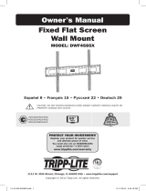 Tripp Lite DWF4585X Fixed Flat Screen Wall Mount Le manuel du propriétaire