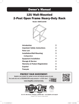 Tripp Lite SRWO12UHD 12U Wall-Mounted 2-Post Open Frame Rack Le manuel du propriétaire