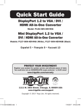 Tripp Lite P136-06N-HDV4K6 & P137-06N-HDV4K6 Guide de démarrage rapide