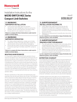 Honeywell 32313117NGC Series Limit Switch Guide d'installation