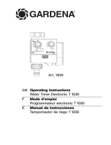 Gardena Water Timer Electronic T 1030 Manuel utilisateur