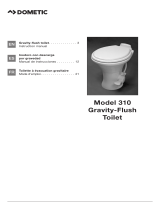 Dometic Model 310 Gravity-Flush Toilet Mode d'emploi
