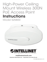Intellinet High-Power Ceiling Mount Wireless 300N PoE Access Point Quick Installation Guide