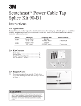 3M Scotchcast™ Wye Resin Splice kit 90-B1N, 0 - 600 V, 10/Case Mode d'emploi