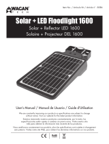 Wagan Tech  Solar   LED Floodlight 1600 Manuel utilisateur
