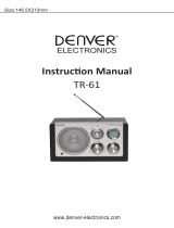 Denver Electronics TR-61WHITEMK2 Manuel utilisateur