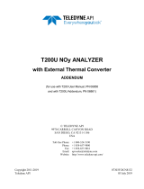 Teledyne API T200U/NOy Manuel utilisateur