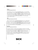SICK Note - Operating Instructions UE48-2OS Mode d'emploi