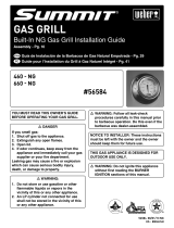 Weber Summit S-460 Built-In NG SS Guide d'installation