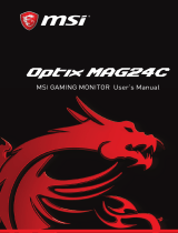 MSI Optix MAG24C Le manuel du propriétaire