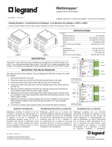 wattstopper LCSP-2/LCDP-1 Panel Relays Guide d'installation